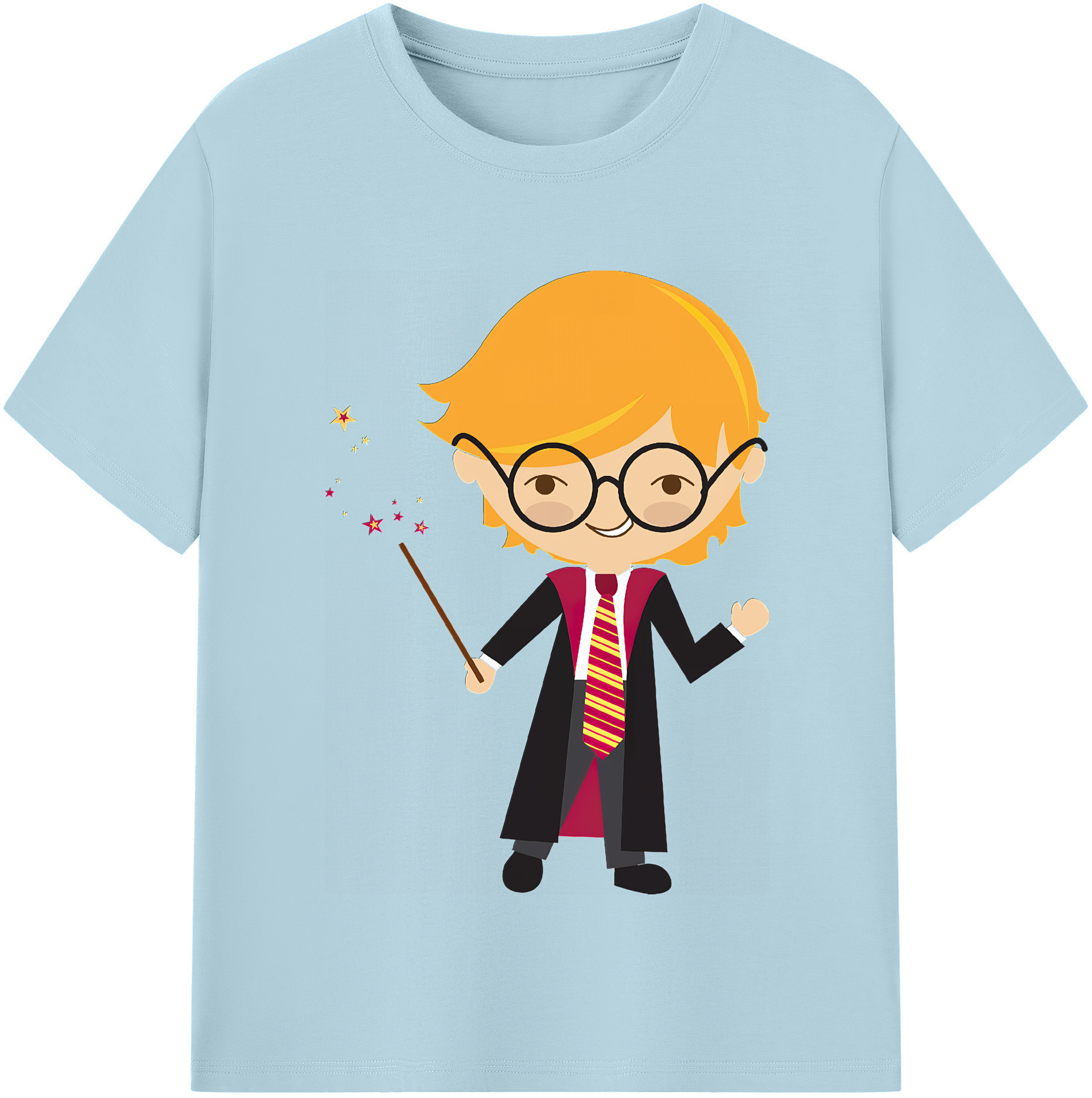（画像用） Harry Potter ハリー・ポッターシリーズ 綿100％半袖Tシャツ（フロントプリント）